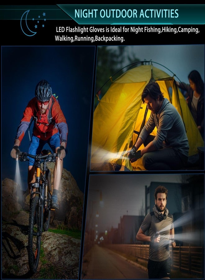 Lucdnc LED Flashlight Gloves - Hands-Free Lights for Fishing, Camping, Repairing - Cool Gadget and Unique Gift for Men, Adults - Christmas Stocking Stuffer - Image 4